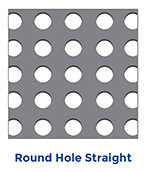 round hole straight perforated sheet metal